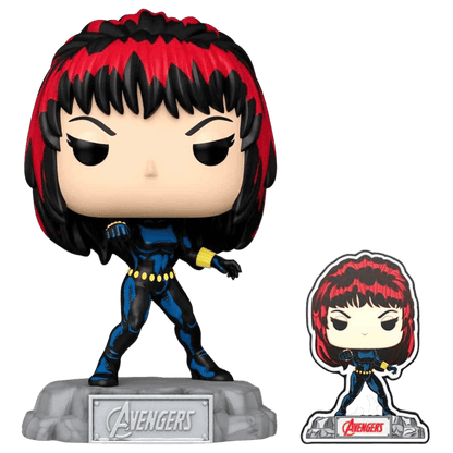Funko Pop! Black Widow with Pin (Amazon Ексклюзив) - Avengers 60th Anniversary 1260 - Figz