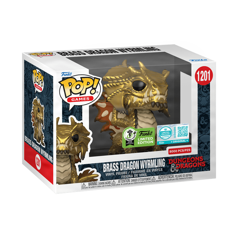 Funko Pop! Brass Dragon Wyrmling - Dungeons & Dragons 1201 Limited Edition SUPREME (8000 pcs) - Figz