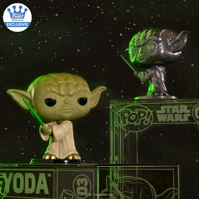 Funko Pop! Die-Cast Yoda (Шанс на Chase) - Star Wars 03 - Figz