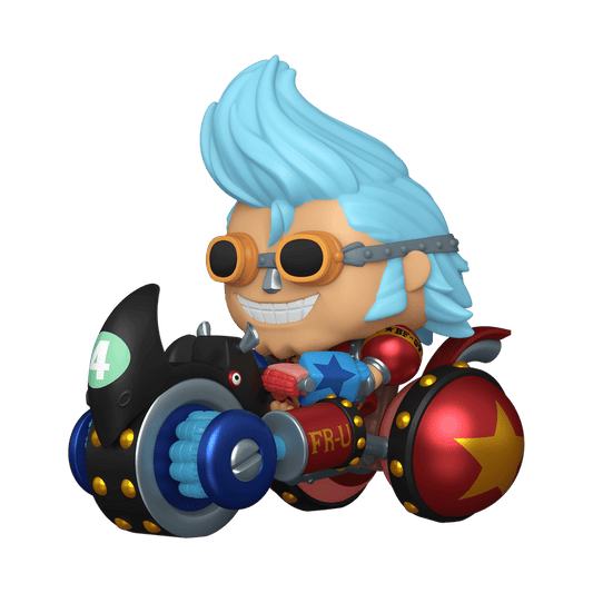 Funko Pop! Franky with Black Rhino FR - U 4 - One Piece 144 Exclusive Rides Deluxe - Figz