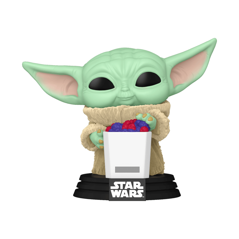 Funko Pop! Grogu with Snack (Flocked) - Star Wars: The Mandalorian 825 - Figz