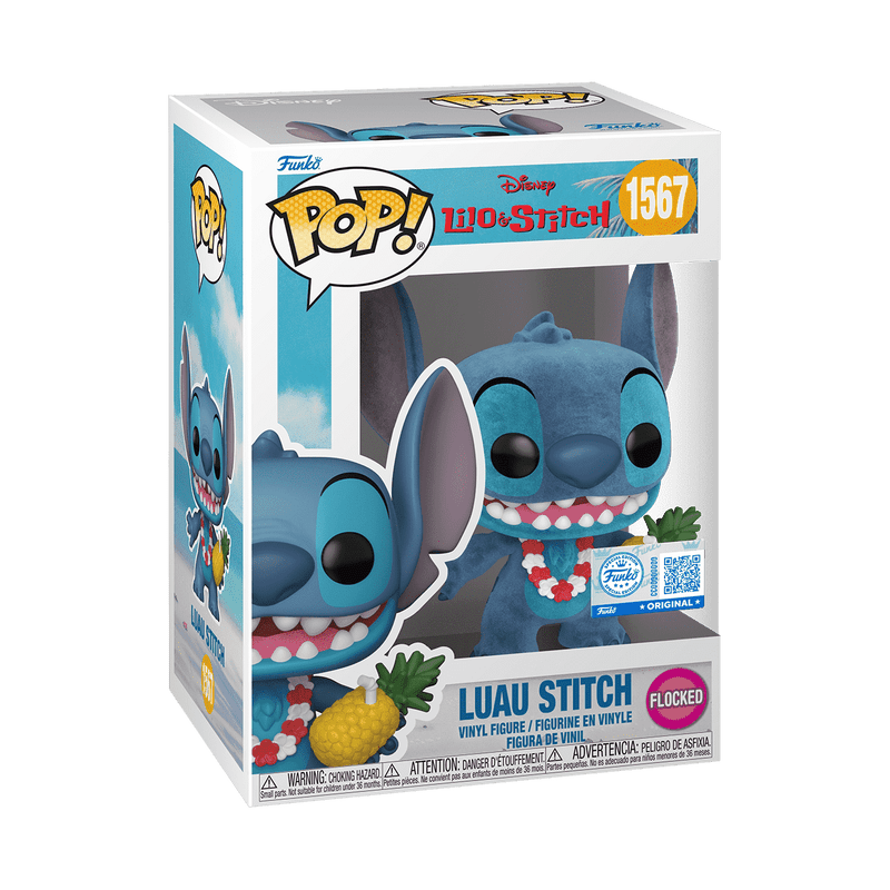 Funko Pop! Luau Stitch (Flocked) - Lilo & Stitch 1660 - Figz