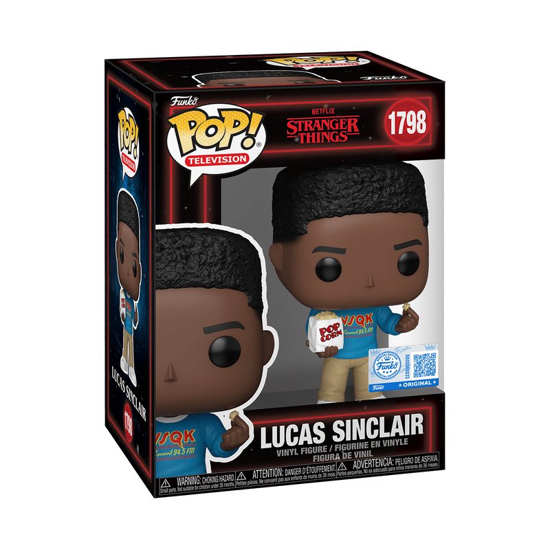 Funko Pop! Lucas Sinclair (with Popcorn) — Stranger Things 1798 Exclusive - Figz