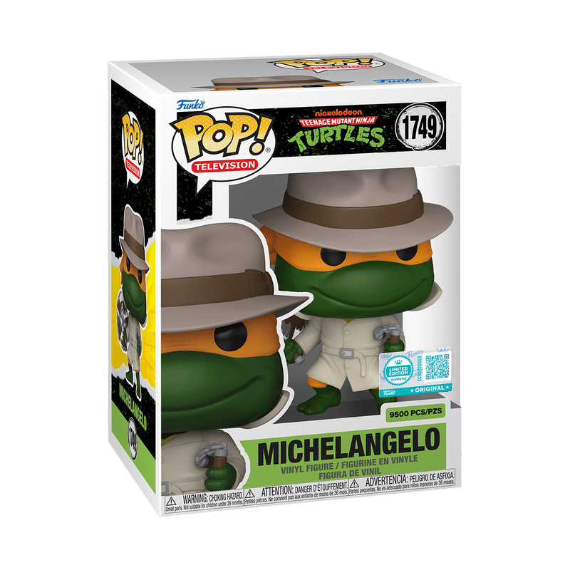 Funko Pop! Michelangelo in Trench Coat (Limited Edition Supreme) - Teenage Mutant Ninja Turtles 1749 - Figz