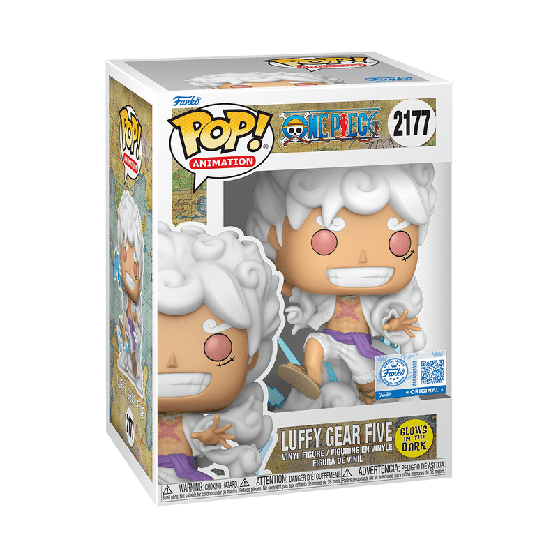 Funko Pop! Monkey D. Luffy Gear Five 2177 (GITD Exclusive) — One Piece - Figz