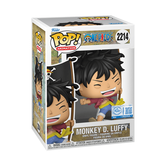 Funko Pop! Monkey D. Luffy with Flag (Ексклюзив) - One Piece 2214 - Figz