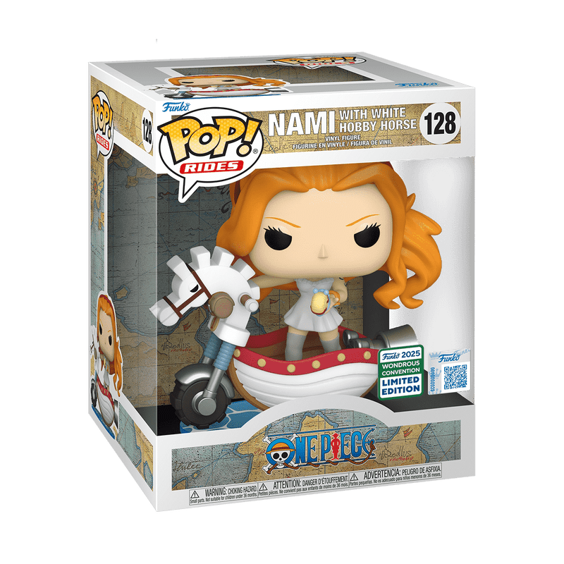 Funko Pop! Nami with White Hobby Horse - One Piece 128 Exclusive Rides Deluxe - Figz