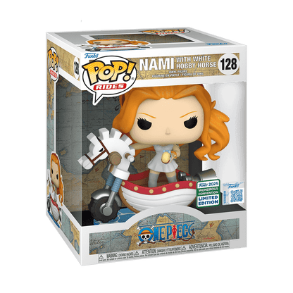 Funko Pop! Nami with White Hobby Horse - One Piece 128 Exclusive Rides Deluxe - Figz