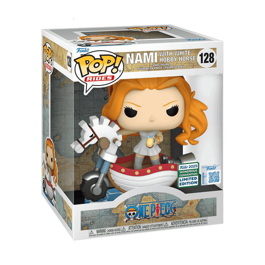 Funko Pop! Nami with White Hobby Horse - One Piece 128 Exclusive Rides Deluxe - Figz