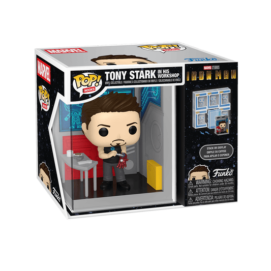 Funko Pop! Nooks Tony Stark in His Workshop — Marvel (Iron Man) - Figz