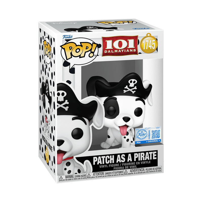 Funko Pop! Patch as a Pirate - 101 Dalmatians 1745 Exclusive - Figz