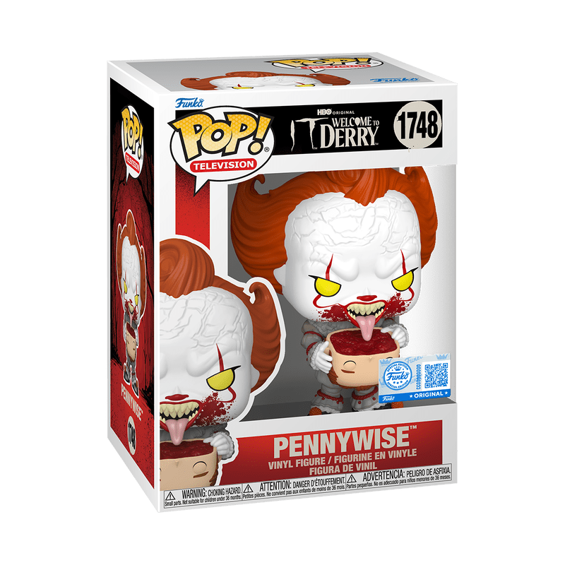 Funko Pop! Pennywise with Head 1748 (Exclusive) — Welcome to Derry - Figz