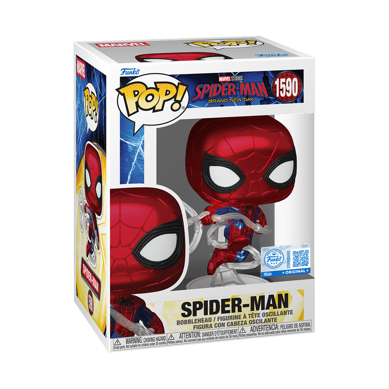 Funko Pop! Spider-Man (Metallic) - Marvel 1590 - Figz