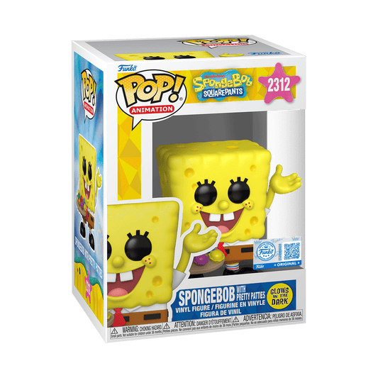 Funko Pop! SpongeBob with Pretty Patties Glow in the Dark (Ексклюзив) - Спанч Боб 2312 - Figz
