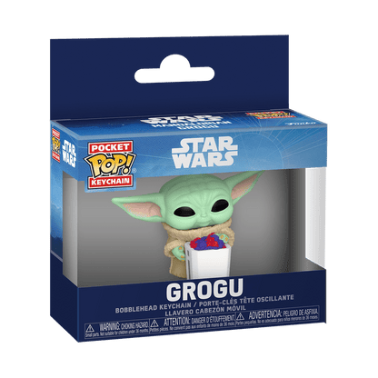 Колекційний брелок Funko Pop! Keychain - Grogu with Popcorn (Star Wars: The Mandalorian and Grogu) - Figz